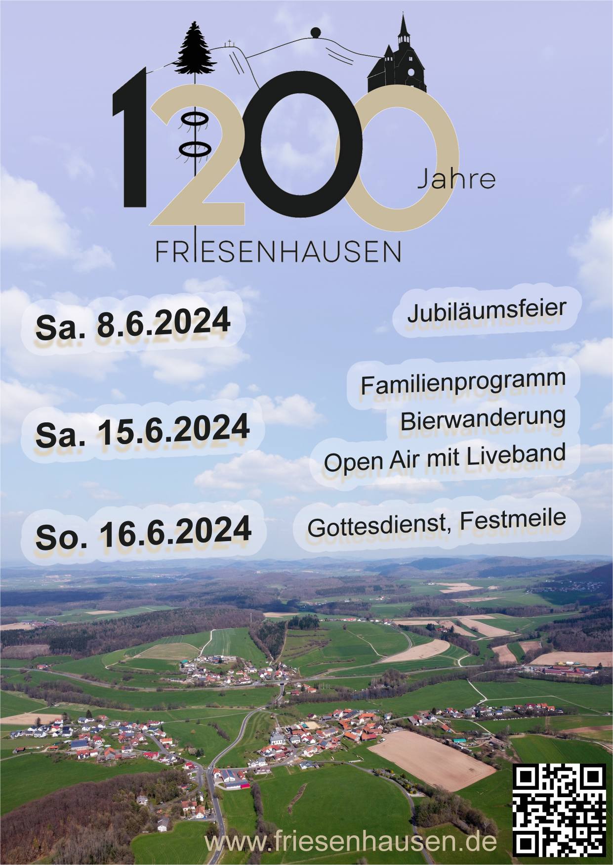 Flyer zur 1200 Jahrfeier - Vorderseite